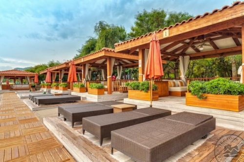 Фото пляжная зона Akka Antedon Hotel 5*: рейтинг лучших отелей курорта Кемер, Турция от турагентства SeredinaLeta