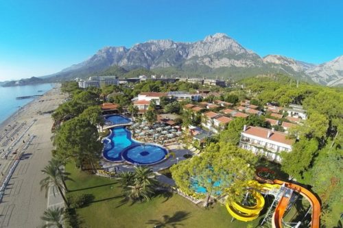 Фото территория и аквапарк Club Boran Mare Beach 5*: рейтинг лучших отелей курорта Кемер, Турция от турагентства SeredinaLeta